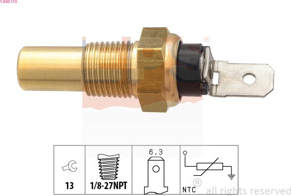 EPS 1.830.115 - Sensore, Temperatura refrigerante autozon.pro