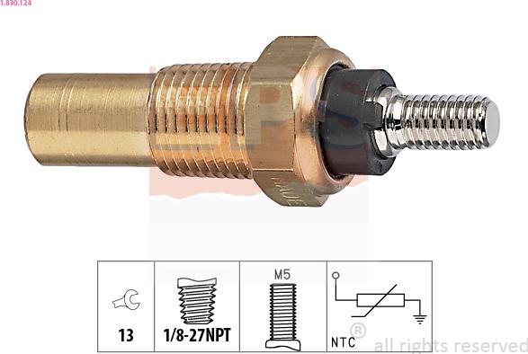 EPS 1.830.124 - Sensore, Temperatura refrigerante autozon.pro