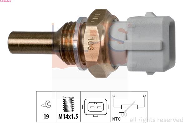 EPS 1.830.126 - Sensore, Temperatura refrigerante autozon.pro