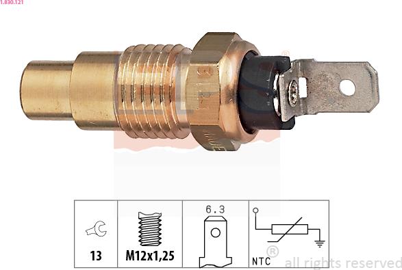 EPS 1.830.121 - Sensore, Temperatura refrigerante autozon.pro