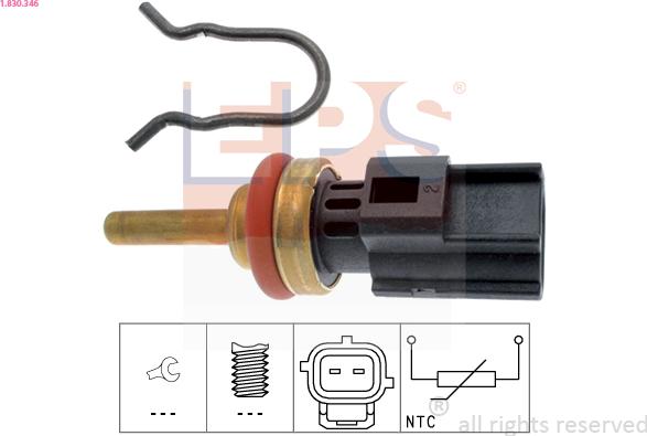 EPS 1.830.346 - Sensore, Temperatura refrigerante autozon.pro