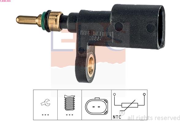 EPS 1.830.355 - Sensore, Temperatura refrigerante autozon.pro