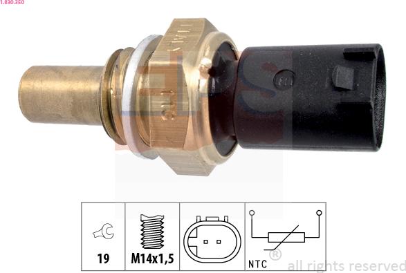 EPS 1.830.350 - Sensore, Temperatura olio autozon.pro