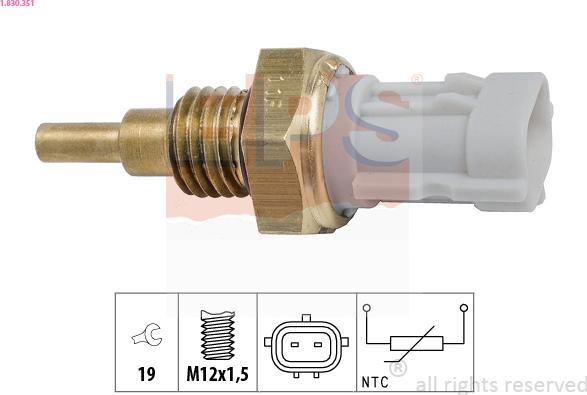 EPS 1.830.351 - Sensore, Temperatura olio autozon.pro