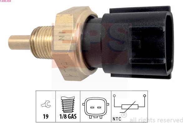 EPS 1.830.358 - Sensore, Temperatura olio autozon.pro