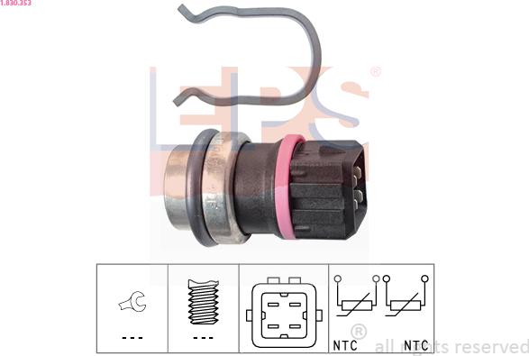 EPS 1.830.353 - Sensore, Temperatura refrigerante autozon.pro