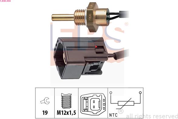 EPS 1.830.304 - Sensore, Temperatura refrigerante autozon.pro