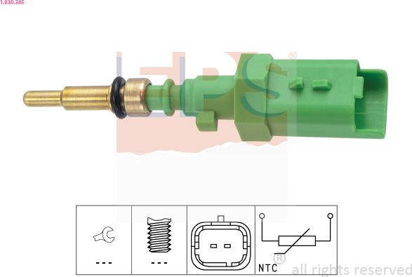 EPS 1.830.385 - Sensore, Temperatura refrigerante autozon.pro