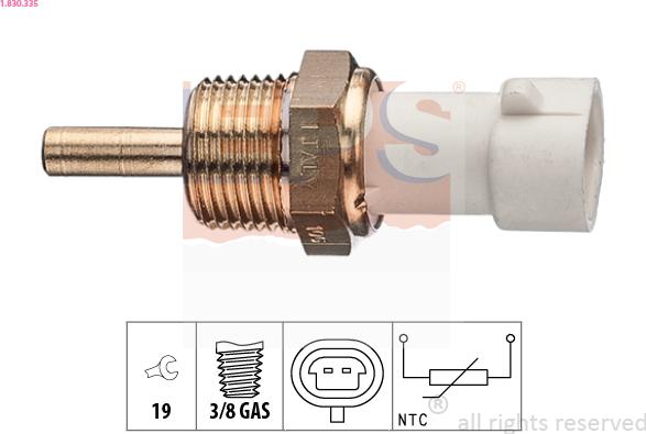 EPS 1.830.335 - Sensore, Temperatura refrigerante autozon.pro