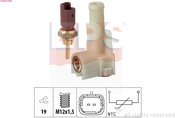 EPS 1.830.326K - Sensore, Temperatura refrigerante autozon.pro