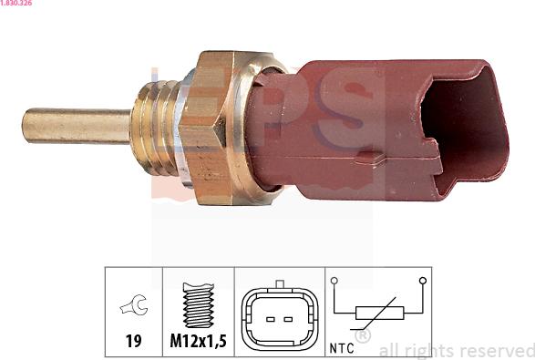 EPS 1.830.326 - Sensore, Temperatura refrigerante autozon.pro