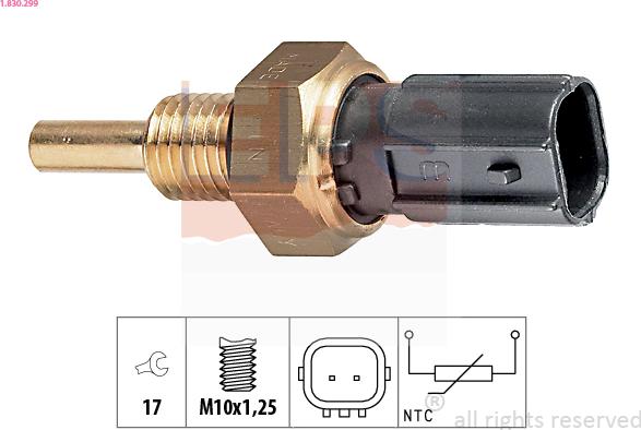 EPS 1.830.299 - Sensore, Temperatura refrigerante autozon.pro