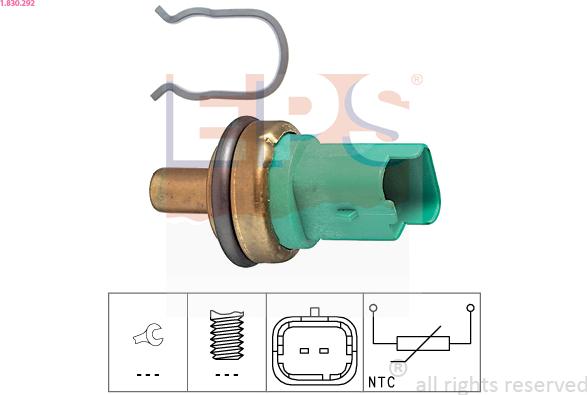 EPS 1.830.292 - Sensore, Temperatura olio autozon.pro