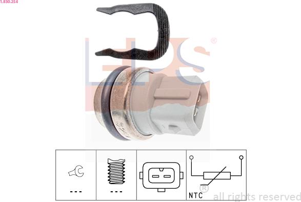 EPS 1.830.254 - Sensore, Temperatura refrigerante autozon.pro