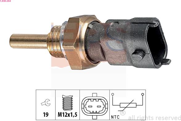 EPS 1.830.264 - Sensore, Temperatura refrigerante autozon.pro