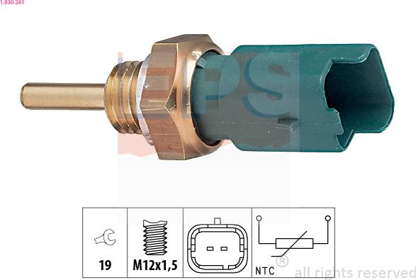 EPS 1.830.261 - Sensore, Temperatura refrigerante autozon.pro