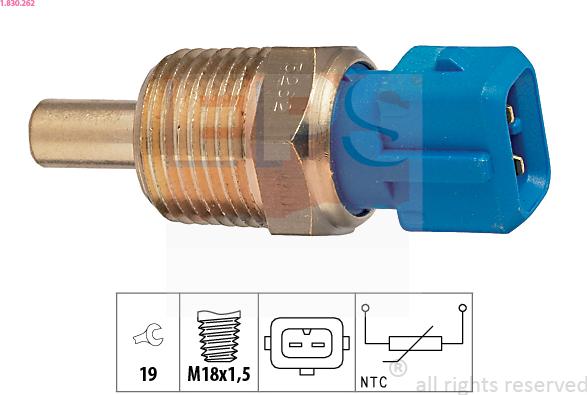 EPS 1.830.262 - Sensore, Temperatura refrigerante autozon.pro