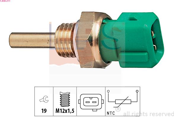 EPS 1.830.211 - Sensore, Temperatura refrigerante autozon.pro