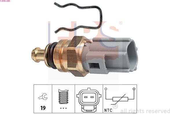 EPS 1.830.285 - Sensore, Temperatura refrigerante autozon.pro