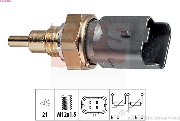 EPS 1.830.286 - Sensore, Temperatura refrigerante autozon.pro