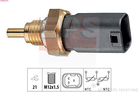 EPS 1.830.273 - Sensore, Temperatura refrigerante autozon.pro