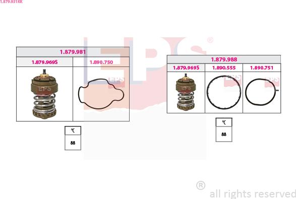 EPS 1.879.931KK - Termostato, Refrigerante autozon.pro