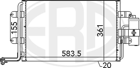 ERA 667062 - Condensatore, Climatizzatore autozon.pro