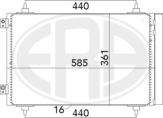 ERA 667016 - Condensatore, Climatizzatore autozon.pro