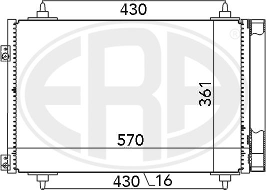 ERA 667013 - Condensatore, Climatizzatore autozon.pro