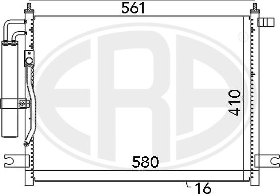 ERA 667034 - Condensatore, Climatizzatore autozon.pro