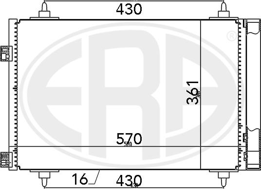 ERA 667078 - Condensatore, Climatizzatore autozon.pro