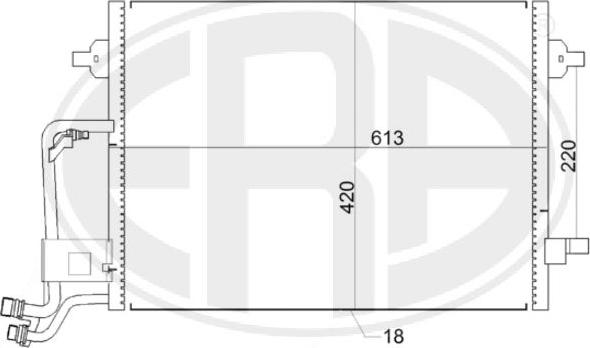 ERA 667153 - Condensatore, Climatizzatore autozon.pro