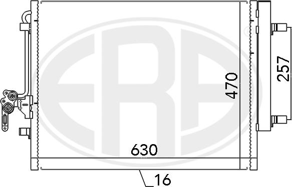 ERA 667116 - Condensatore, Climatizzatore autozon.pro