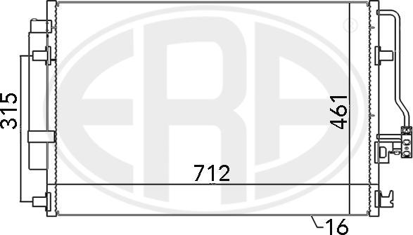 ERA 667110 - Condensatore, Climatizzatore autozon.pro