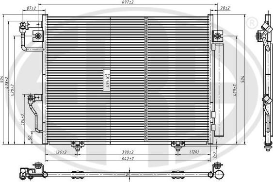 ERA 667307 - Condensatore, Climatizzatore autozon.pro