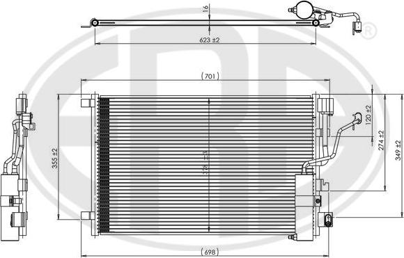 ERA 667328 - Condensatore, Climatizzatore autozon.pro