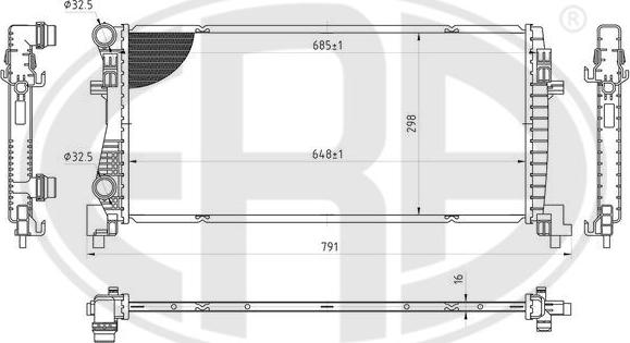 ERA 673451 - Radiatore, Raffreddamento motore autozon.pro