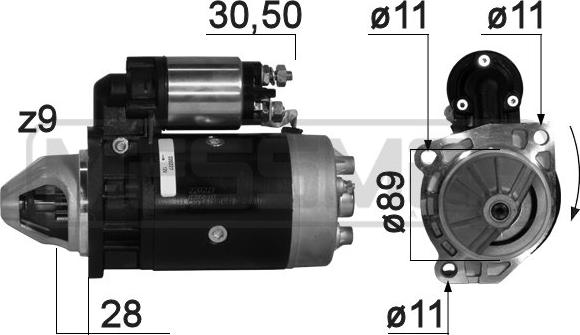 ERA 11640 - Motorino d'avviamento autozon.pro