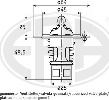 ERA 350232A - Termostato, Refrigerante autozon.pro