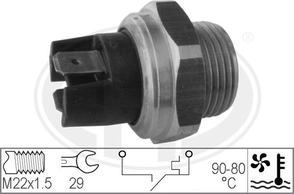 ERA 330165 - Termocontatto, Ventola radiatore autozon.pro