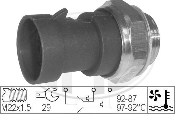 ERA 330295 - Termocontatto, Ventola radiatore autozon.pro