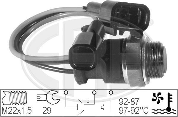 ERA 330205 - Termocontatto, Ventola radiatore autozon.pro