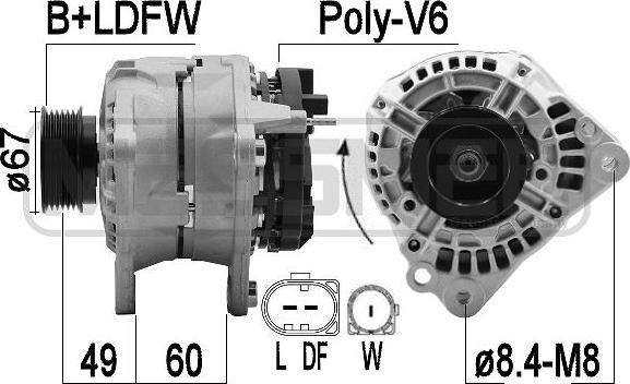 ERA 209554A - Alternatore autozon.pro