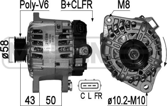 ERA 209533A - Alternatore autozon.pro