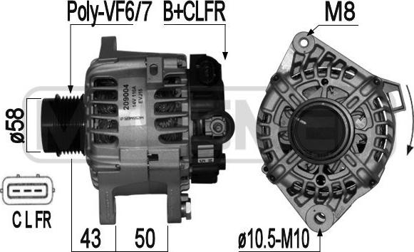 ERA 209004 - Alternatore autozon.pro