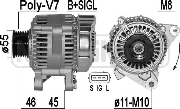 ERA 209384A - Alternatore autozon.pro