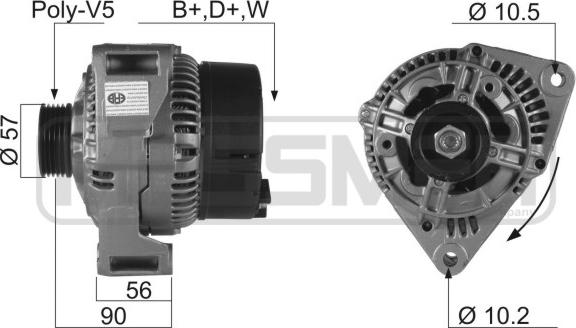 ERA 210157R - Alternatore autozon.pro