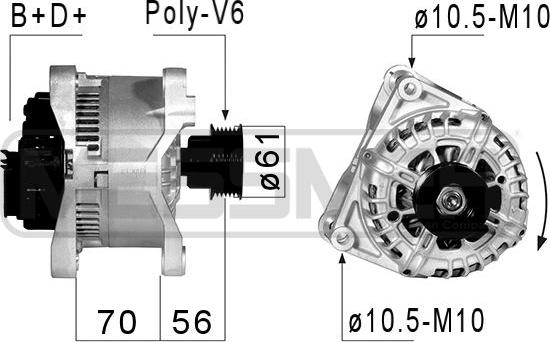 ERA 210825A - Alternatore autozon.pro