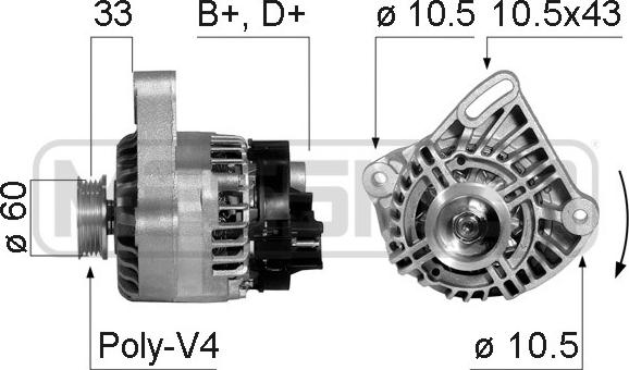 ERA 210348R - Alternatore autozon.pro