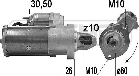 ERA 220968 - Motorino d'avviamento autozon.pro